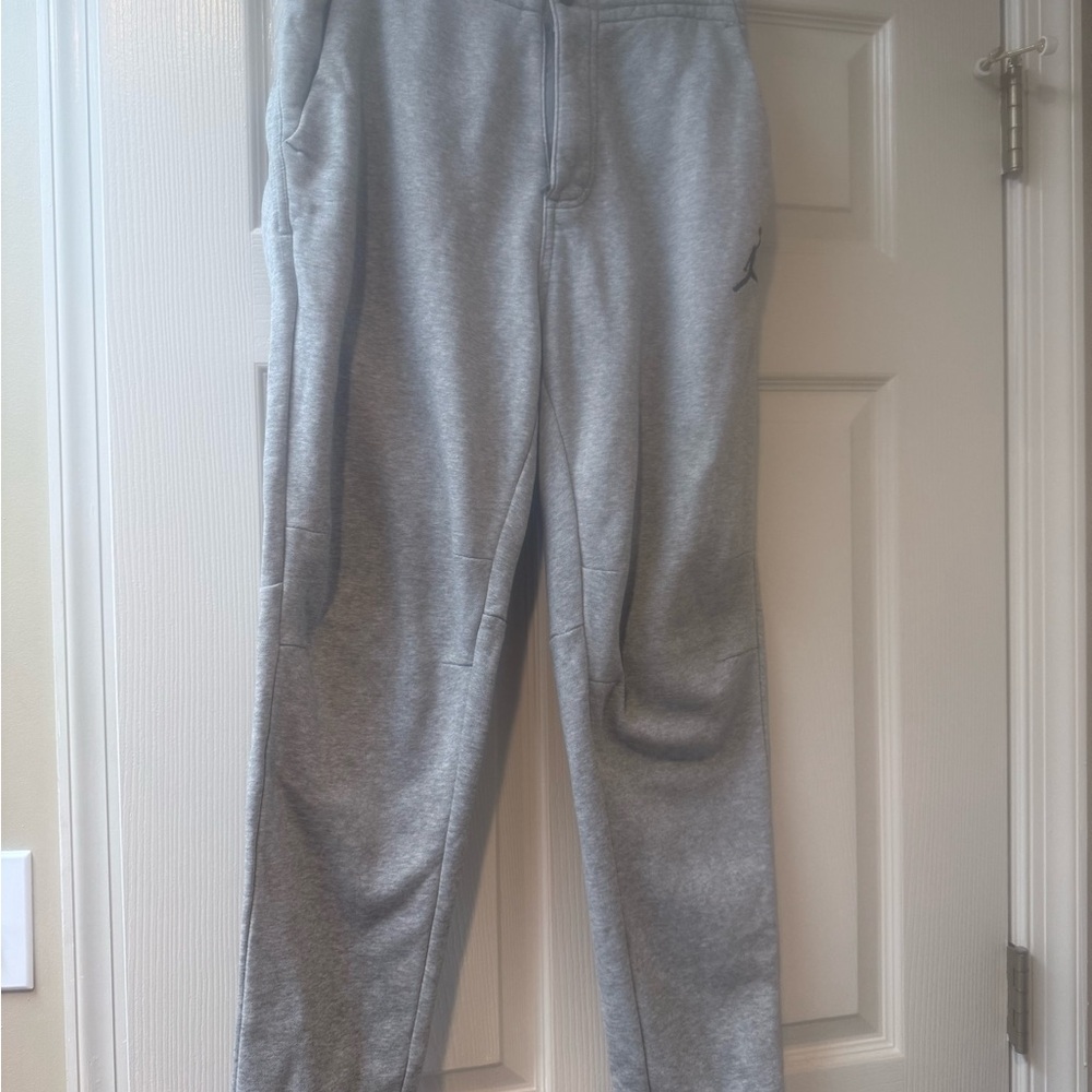 Jordan Gray Sweatpants Tapered Athletic Wear